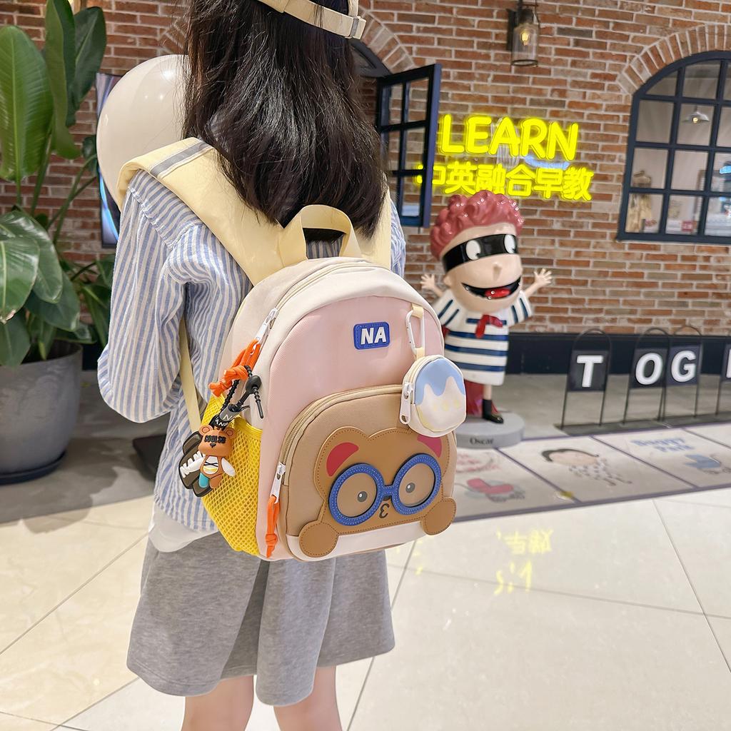 Schoolbag New Kindergarten Schoolbag Cartoon Ultra-light Fashion Small Backpack Boys and Girls Baby Cute Backpack Tide Wholesale