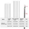 5-25Pcs Earthworm Hooking Needle Worm Baiting Needle Stainless Steel Worm Fishing Needle Fishing Rigging Needle Fishing Accessor