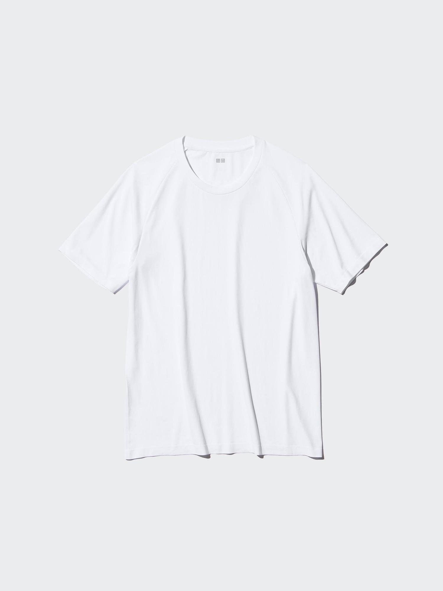 Футболка Uniqlo Japan Dry Ex с круглым вырезом и коротким рукавом 00 WHITE/XS