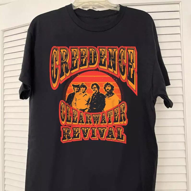 Creedence Clearwater Revival Band Retro Members T Shirt Full Size S-5XL
