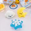 Cartoon Weather Squeeze Toy with Bell Ball Chain Stress Relief Slow Rising Star Moon Snowflake Cloud Sensory Fidget Toy Decompression Gadget