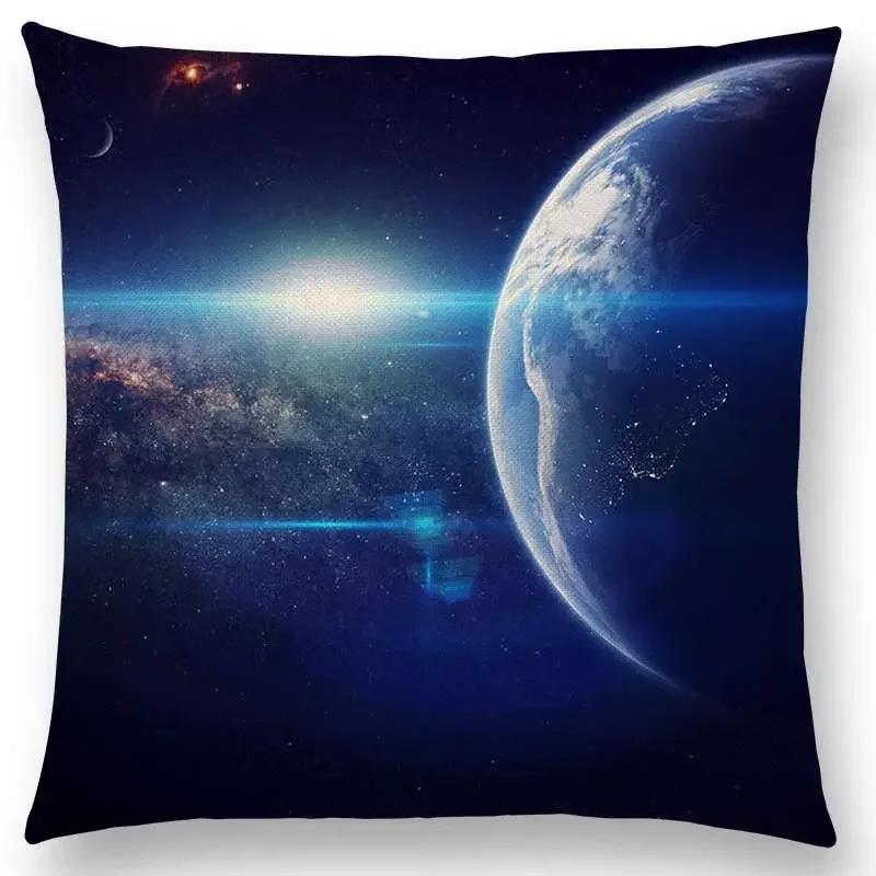 Beautiful Planets  Cushion Cover  Space Home Decor Sofa Throw Pillow Case Aesthetic Pillow Cover Housse De Coussin
