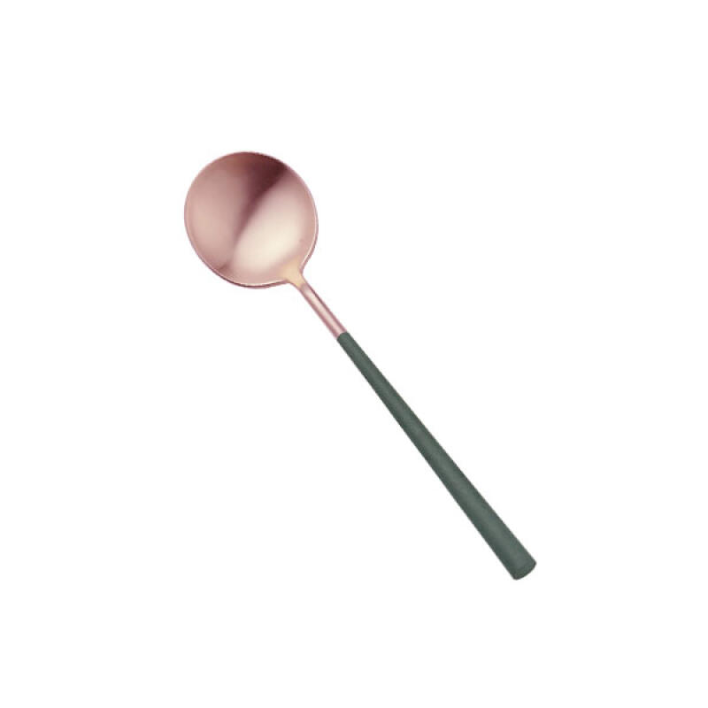 

[belo inox] Emerald Rose Gold Teaspoon Round
