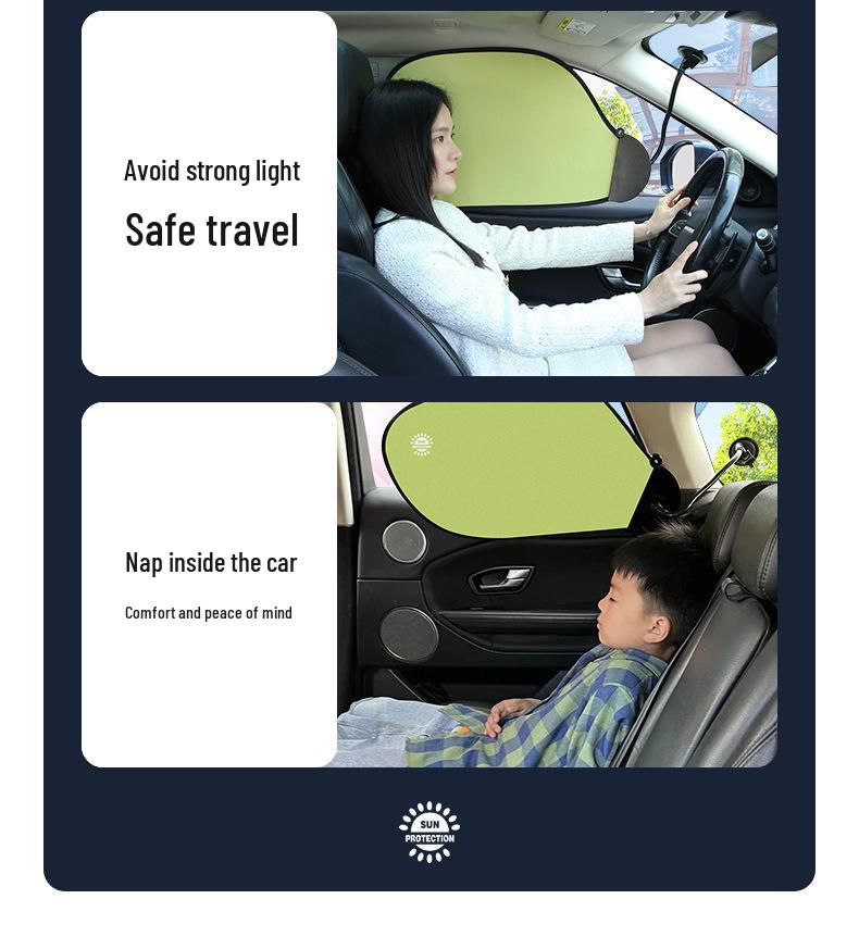 Innovative Car Side Window Sunshade - Heat Insulation Curtain for Sun Protection
