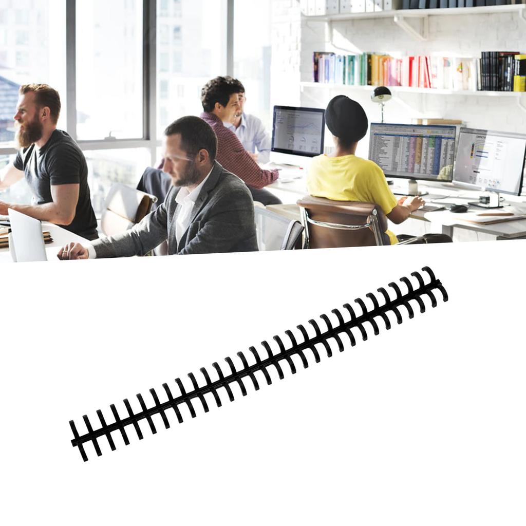 10 Pcs Loose Leaf Binding Spine 30 Hole Cuttable Wear Resistant PP Plastic 10mm Binding Comb for Student