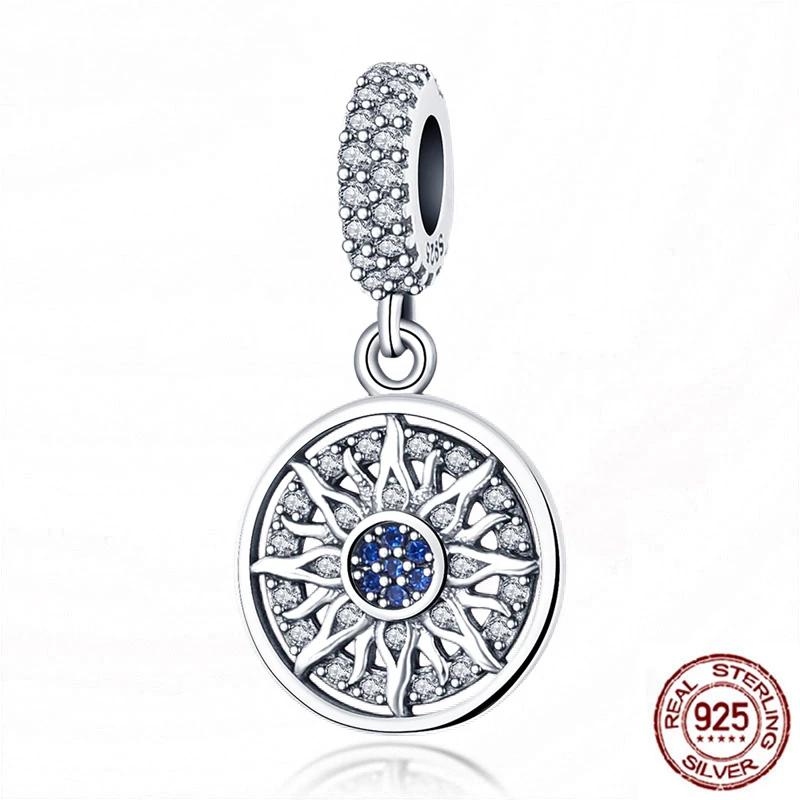 925 Silver Color Evil Eye Charm Demon Eye Bead For Original Bracelet&Bangle DIY Making Fashion Jewelry Gift