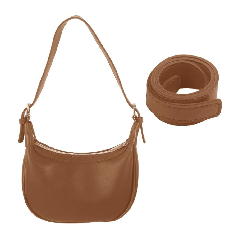 

Convenient Travel Crossbody Bag Spacious Storage Space Adjustable Shoulder Strap коричневий