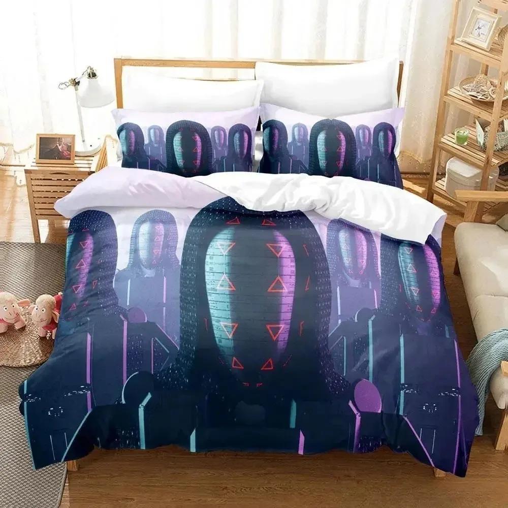 New Anime Robot Bedding Set Single Twin Full Queen King Size Bed Set Adult Boys Bedroom Duvet Cover Sets 3D Print Bed Sheet Set