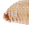 090D Small Bird Nest with Metal Hook Hand-Woven Bird Eco-friendly Natural Bamboo Cage Accessories Hanging Bird Shelter
