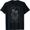 Tarot Card The Lovers Skeleton Goth Halloween Witch T-Shirt