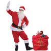 Unisex-Adults Merry Christmas Santa Sack Costume Velour Santa Bag