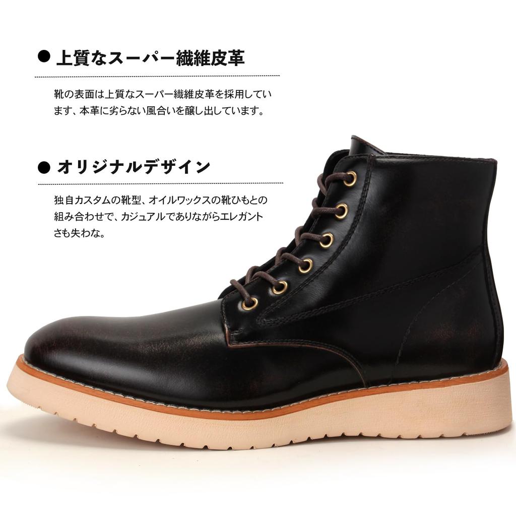 AmeStar Leather Boots with Waterproof Lightweight Perfect for Outdoor Fall and Warm and Sizes Size Men's Midsole, Non-Slip Sole, Design, Activities,