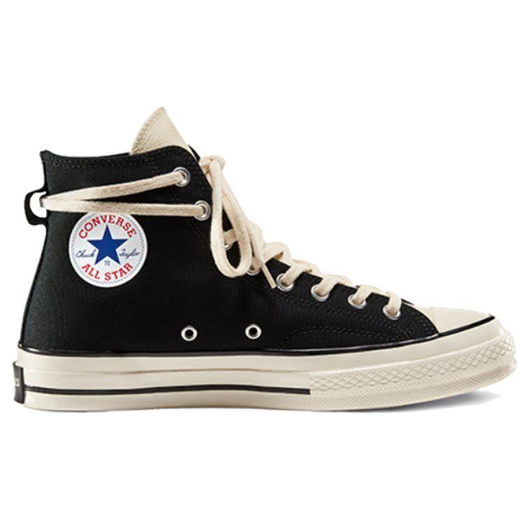 Fear of God Essentials X Converse Chuck 70 High Black Unisex Sneakers Egret 167954C