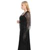 Sequin Tassel Shawl Dress: European & American Style Evening Party Cheongsam with Embroidered Shawl Scarf for Women