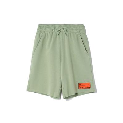 Li Ning Športová Módna Séria Voľné Pletené Športové Šortky Pánske Šortky Púštne Zelené AKSR461-5