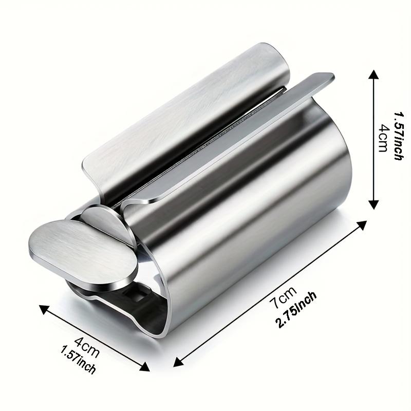 Stainless Steel Toothpaste Squeezer, Hygienic Lever Design, Battery-Free. Travel & Bathroom Essential. Durable 304 Metal.