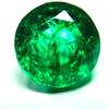 7.2 Ct Natural Emerald Untreated Green Colombian Round Cut CERTIFIED Gemstone