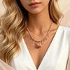 European and American Dried Rose Pendant Necklace Gentle French Girl Style Niche Light Luxury High Sense Collarbone Chain
