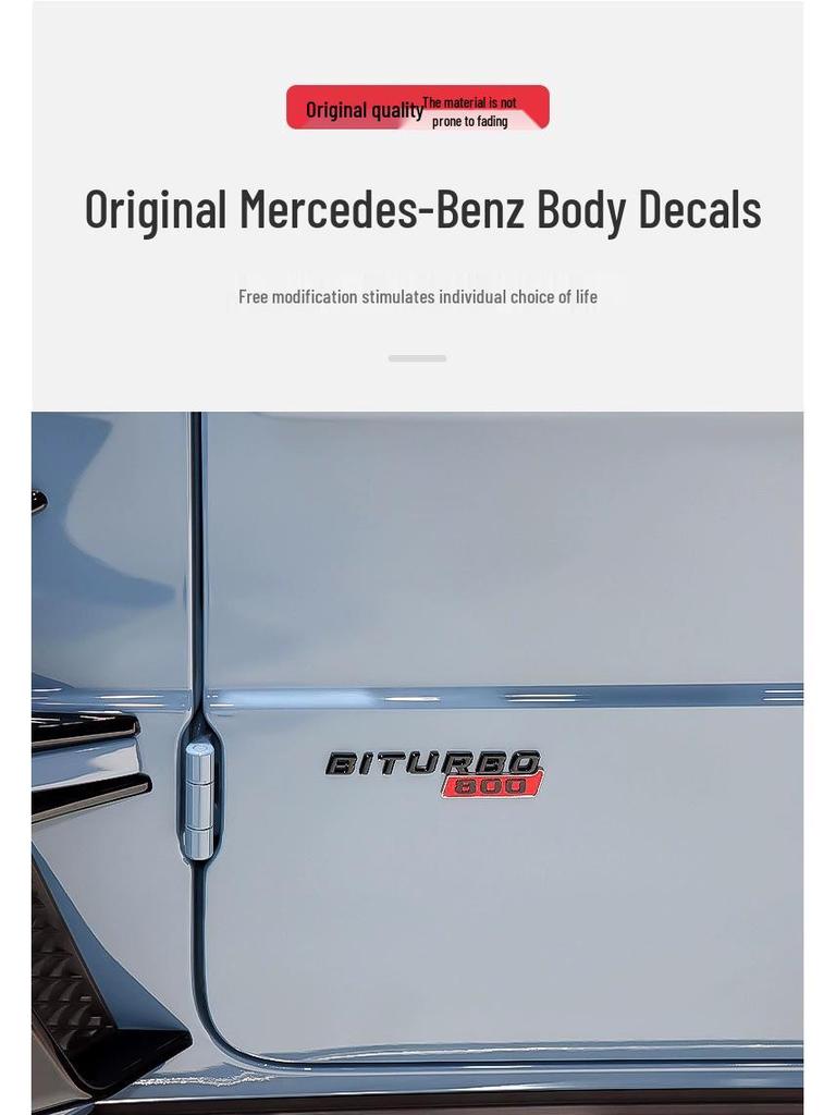 Brabus BITURBO Fender Emblem: Suitable for Mercedes 800, 700, 900 Models