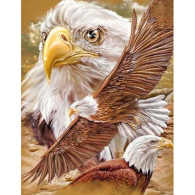 5D DIY Rhinestone Diamond Embroidery Eagle Painting Cross Stitch Home Decor Gift