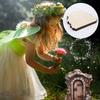 Garden Miniature Scene Wooden Ornament With Fairy Door For Home Decor