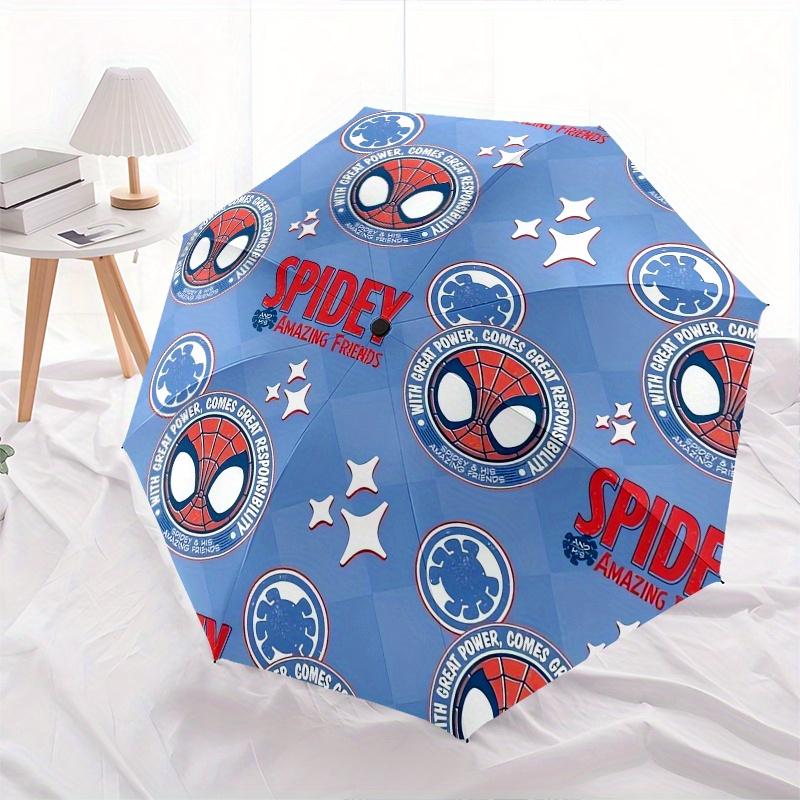 

Spider-Man Fashion Umbrella, Automatic Opening and Closing Cartoon Design, Iron Ribs and Handle, 8 Ribs, Suitable for All Occasions and Trav