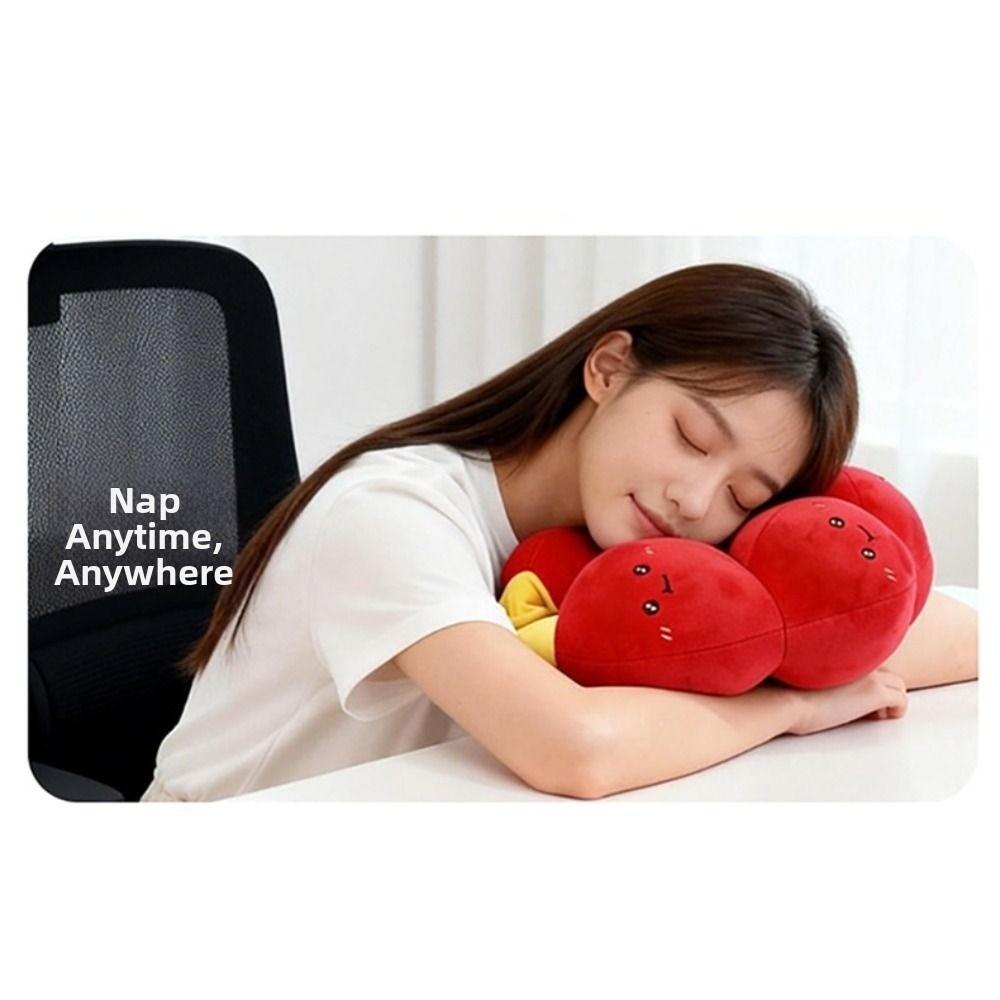Neckrest Pad Tanghulu Shape U-shaped Pillow Ergonomics Portable Travel Neck Cushion Cute Airplane Nap Pad Car