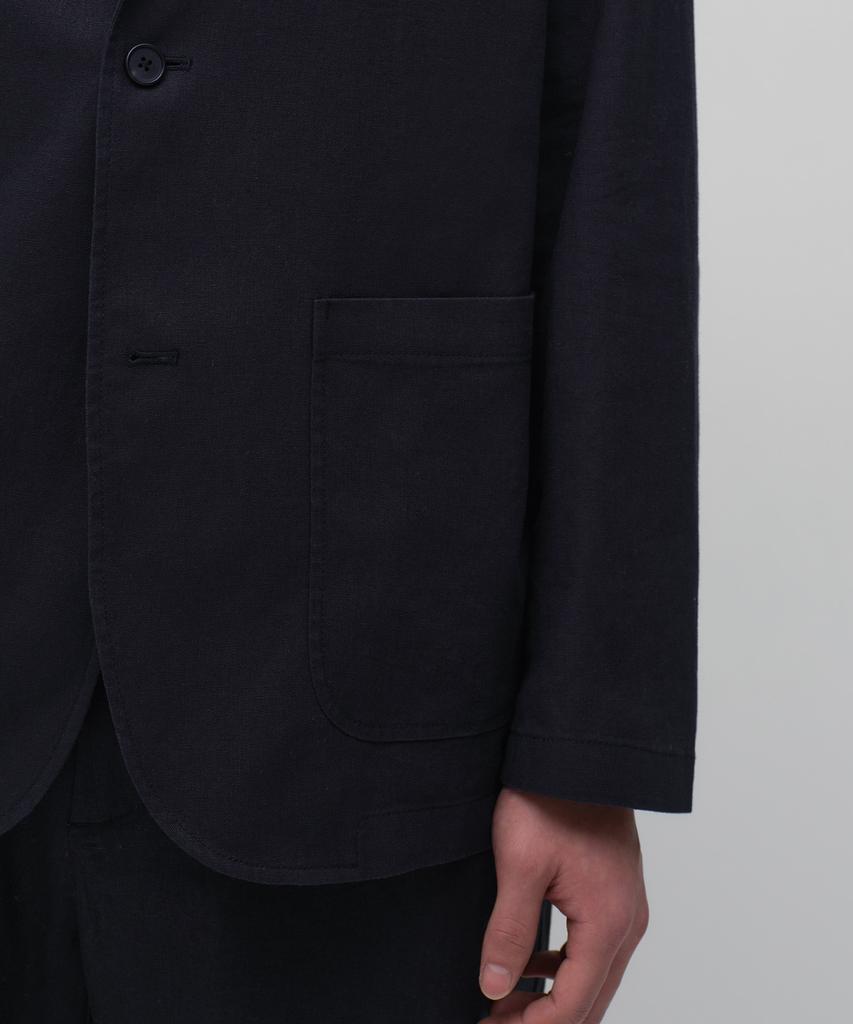 Musinsa Standard [City Workers] Linen Blend Blazer [Navy]