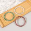 1Pcs Imitation Natural Jade Solid Color Bangles Vintage Palace Simple Glass Bracelet Chinese Style Ancient Jewelry