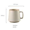 Japanese creative retro ceramic cup office tea cup water cup household mug large capacity coffee