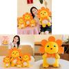 Sunflower Milk Dragon Plush Toy Cartoon Soft Stuffed Animal For Kids Gift