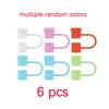 24Pcs Silicone Straw Tip Cover Dust-Proof Drinking Straw Reusable Drinking Straw Cap Cover for 8mm Multicolor Silicone Straw Cap