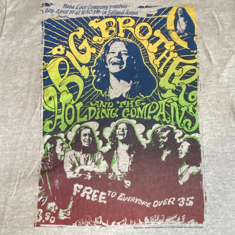 Vtg JANIS JOPLIN Big Brother amp The Holding Co Rock Tshirt NZ047 FREE SHIPPING XL