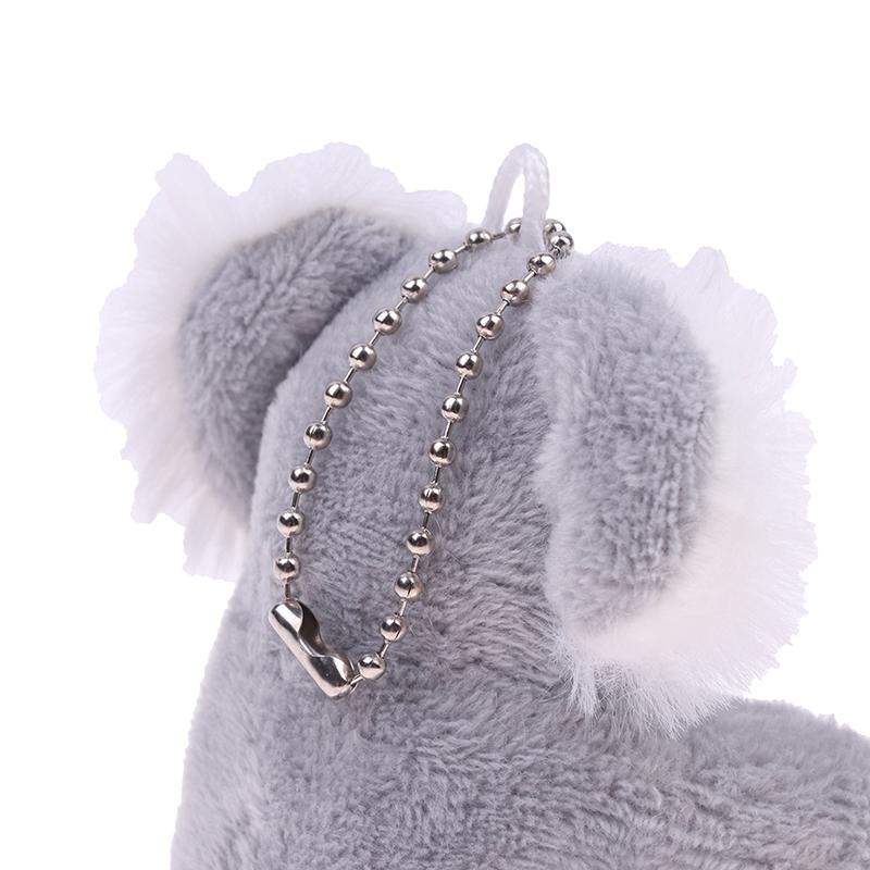 8Cm Gray Koala Bear Plush Stuffed Keychains Plush Animal Doll Toys Gifts