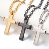 2026 Collar con Colgante de Cruz de Joyería Oro 18K para Hombre