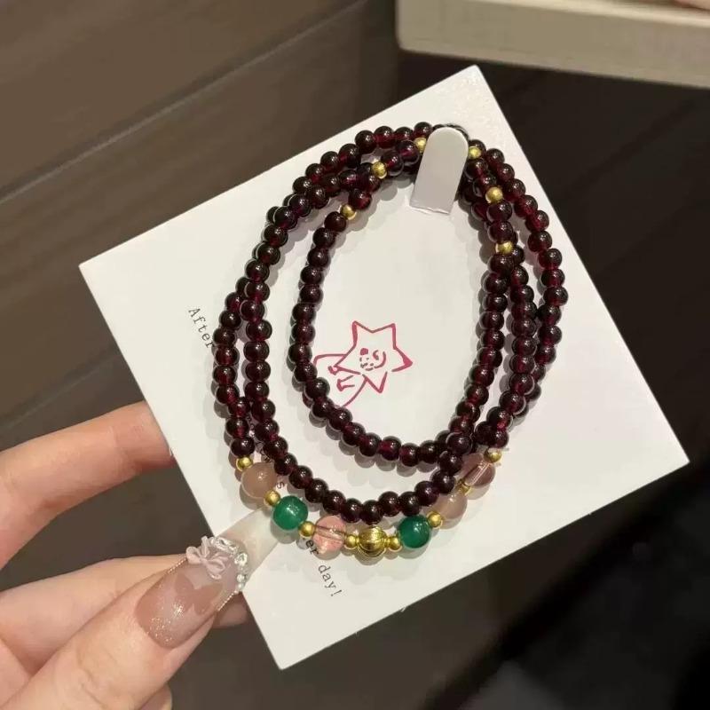 Chinese Zen stacked four-pack bracelets, women's ins design temperament, exquisite Nafu jewelry, holiday gifts