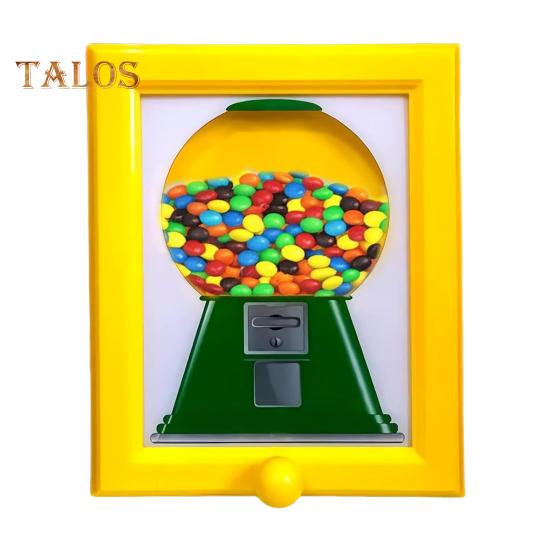 

Диспенсер для конфет Мини-машина для жевательной резинки в рамке для детей и взрослых Настольный диспенсер для конфет, орехов, лакомств для собак и кошек A