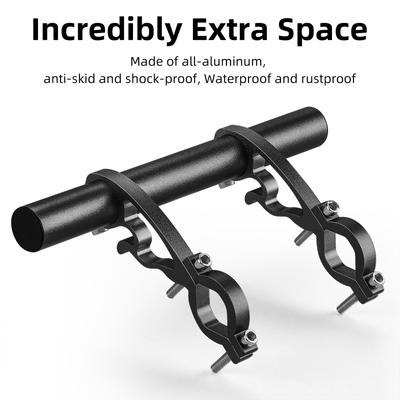 Cykelstyreförlängare landsvägscykelhandtag aluminiumlegering förlängningsstång Cykelmilometerljus