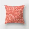 Nordic fashion geometric plant orange red pillowcase 45X45cm living room sofa cushion cover bedroom home decoration