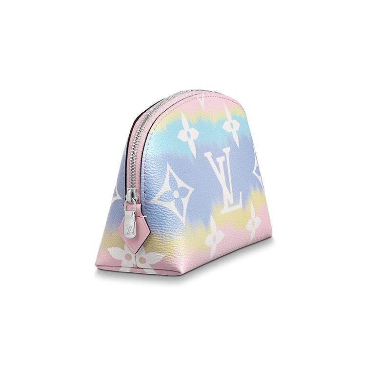Louis Vuitton Escale Limited Edition Leather Canvas Clutch Pink Gradient Women clutch M69139