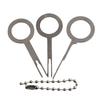 Auto 3 Pcs Electrical Terminal Wiring Crimp Connector Pin Removel Key Tool Kits