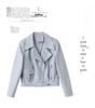 Spring 2025 Women's Slim Fit Korean Motorcycle Leather Jacket - Fashionable, Age-Reducing Casual Outerwear (ZH1176)