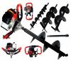 Petrol Earth Auger Petrol Auger + 3 Augers 10/20/30Cm Extension