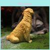 Golden Retriever-Hundefigur aus Kunstharz, Gartendekoration, Geschenk für Tierliebhaber und Feierlichkeiten