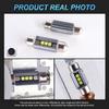 MAXGTRS 2Pcs LED C5W C10W 39mm 41mm 42mm Festoon Canbus Error Free 6500K White Car Interior Light Reading Dome Trunk Lamp 12V