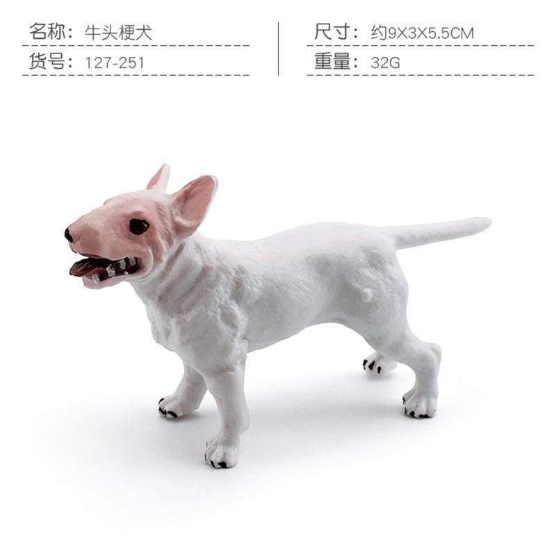 10 Simulation Boxer Husky Bulldog Bull Terrier Shepherd Newpoliton Dog Model Static Ornament