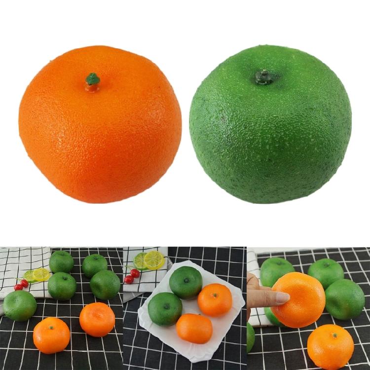 Decorative Artificial Orange Plastic Fruit Craft for Orange Partys Decors