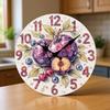 Modern Fruit Quiet Wall Clock with Noiseless Movement for Quiet Space Easy Installation Large Digits Fashion Look