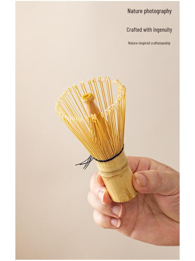 Japanese Forget-Me-Not Ceramic Matcha Bowl Set with Whisk & Spoon - Inspired by Song Dynasty
