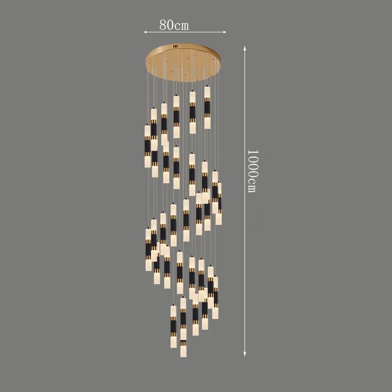 Nordic Home Staircase Pendant Lamp Modern Luxury Decoration Restaurant LED Pendant Lamp Living Room Indoor Lighting Fixtures